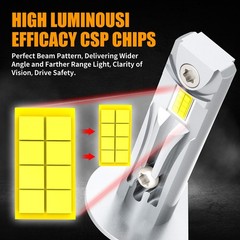 LED Tractor Headlight Kit For Kioti DK6020 DK6020CH-EU 6000K Bright White 4pcs