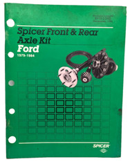 Dana Spicer Diagrams Parts List Ford 1979-1984 Front/Rear Axle Kits