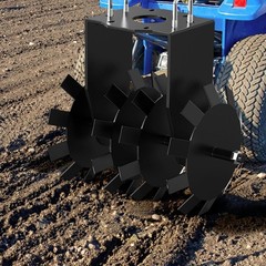 32″ ATV/UTV Tow-Behind Disc Harrow Plow Heavy Duty 2″ Hitch Adjustable Height