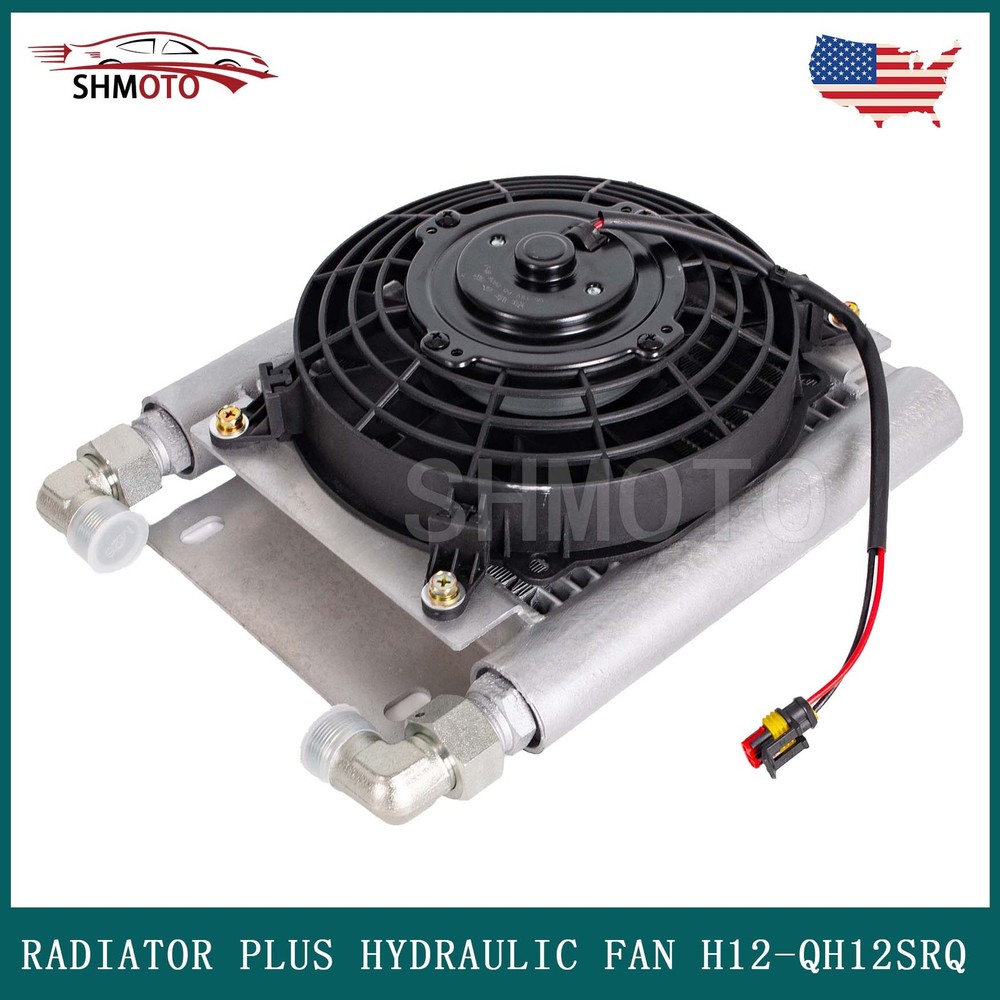For H12/QH12Mini Excavator Attachment AGT Radiator Plus Hydraulic Oil Cooler Fan
