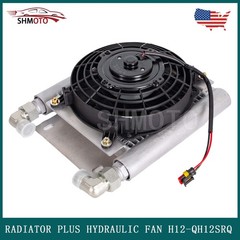 For H12/QH12Mini Excavator Attachment AGT Radiator Plus Hydraulic Oil Cooler Fan