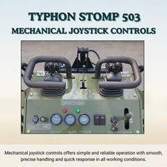 New TYPHON STOMP 503 Skid Steer Loader 375kg Lift 22.1HP Honda GX690 USA Engine