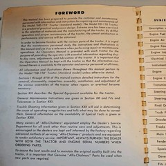 Allis-Chalmers HD-11 Tractor Service Manual 1958 Original Shop Book