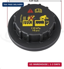 Radiator Pressure Cap, 9C3Z-8101-B, 9C3Z8101B,Coolant Reservoir Cap Replace RS-5