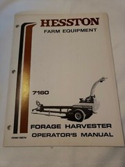 Hesston 7160 Forage Harvester Owners Operators Manual