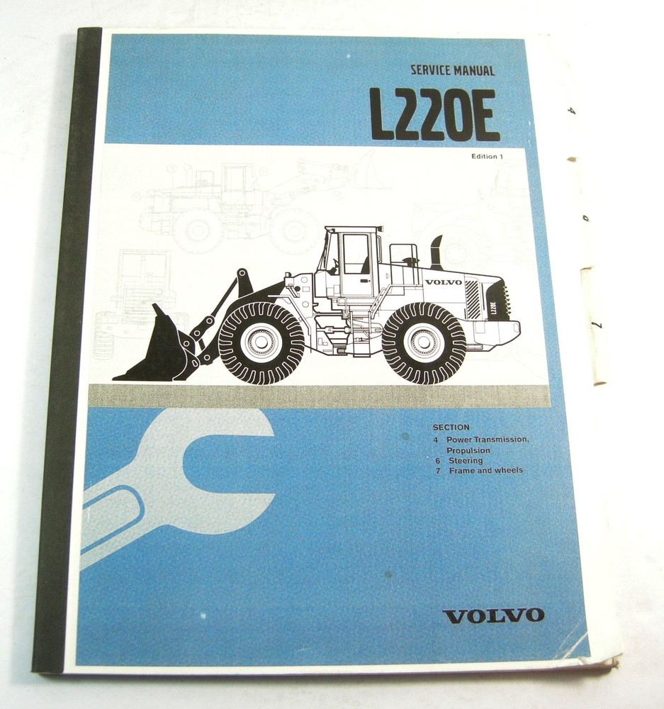 VOLVO L220E Wheel Loader Transmission Steering Frame Service Shop Repair Manual