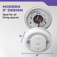 Kidde Smoke and Carbon Monoxide Detector, Hardwired with 10-Year Battery Back…