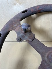 Vintage Cast Iron Steering Wheel ~ 15” Tractor – Rat Rod