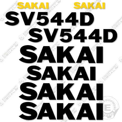 Fits Sakai SV544D Decal Kit Roller – 7 YEAR OUTDOOR 3M VINYL!