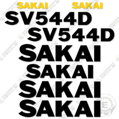 Fits Sakai SV544D Decal Kit Roller – 7 YEAR OUTDOOR 3M VINYL!
