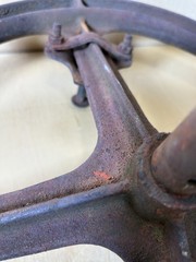 Vintage Cast Iron Steering Wheel ~ 15” Tractor – Rat Rod
