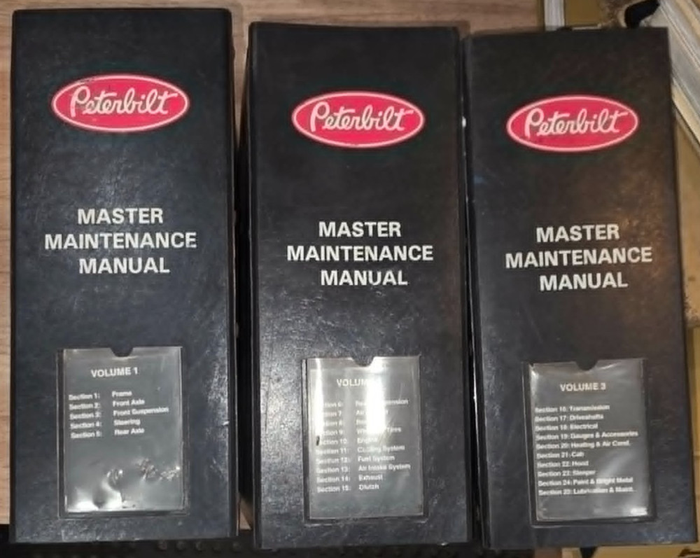 1980’s – 1996 PETERBILT 320 352 362 372 MASTER SERVICE REPAIR MANUAL 3 VOL. SET