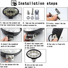 12V 24V LED Work Lights Flood Lamp pods Fits for Truck, Tractor ,Dozer, UTV ,ATV