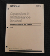 GENUINE CATERPILLAR 3306B Generator Set Engine OPERATORS MAINTENANCE MANUAL 8JJ1