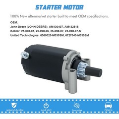 Starter Motor Replacement for John Deere Scotts Kohler 15-23 HP Sabre AM13040…