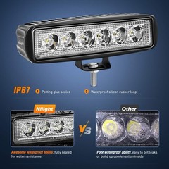 2PCS 6″ LED Flood Work Lights Fit John Deere Gator XUV 835M 835R 865M 865R 12V