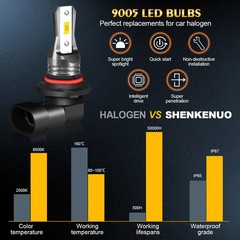 Pair 6000K CSP Hb3 LED Light Bulbs for Massey Ferguson MF 9690, 9790 & 9895