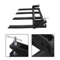 2500lbs Clamp on Heavy Debris Fork for Tractor Skid Steer Buckets Universal 42″
