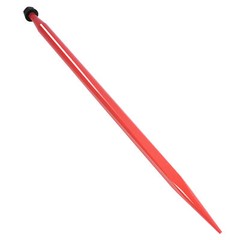 47″ Square Hay Bale Spear Spike Fork Tine For Tractors 4500lb Cap Each Red/Black