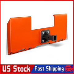 3000LBS 3/8″ Thick Skid Steer Mount Plate Capacity w/2″ Removable Hitch Receiver