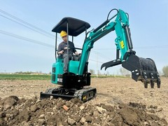 Agrotk Mini Excavator 13.5 HP Gasoline RATO Engine EPA Crawler Digger MH12RX