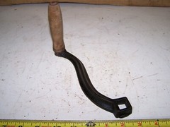 NOS Cast Iron Crank Handle Corn Sheller Pump Grinder Roller 5/8″ SQUARE Shaft