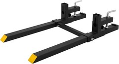 2500LBS Clamp on Pallet Forks Heavy Duty Tractor Forks Quick Attach Bucket