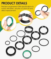 Cylinder Seal Kit Fits John Deere Loader Models 145 148 158 168 Replaces AW16444