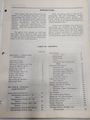INSLEY Model H-1500 Backhoe Operators Manual Procedures General Maintenance