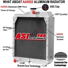 4 Row 70mm Radiator 5172927 For Case IH Ford New Holland TN55 TK100A TN60DA TK76
