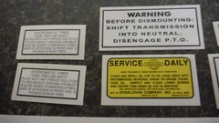 ALLIS CHALMERS MODEL C DECAL SET. ALL DECALS ON TRACTOR. SEE DETAILS & PICS.