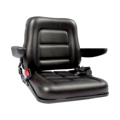 w/ Armrest Universal Tractor Seat For Forklift Excavator Skid Loader
