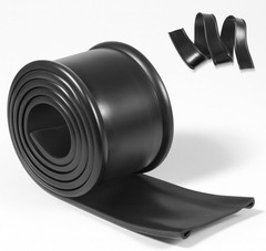 4″ Rubber Fuel Tank Strap Isolator Gas Tank Strap Cushion for Most Semi-trailer