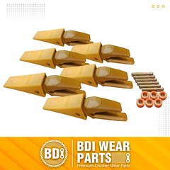 119-3204 CAT Style J200 Backhoe Bucket Shanks & 1U3202 Dirt Teeth with Pins -6PK