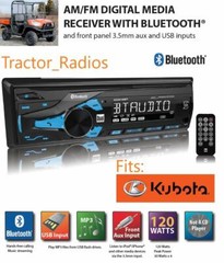 Kubota Plug & Play Tractor Radio AM FM Bluetooth Remote RTV LX B2650 RTX LX2610