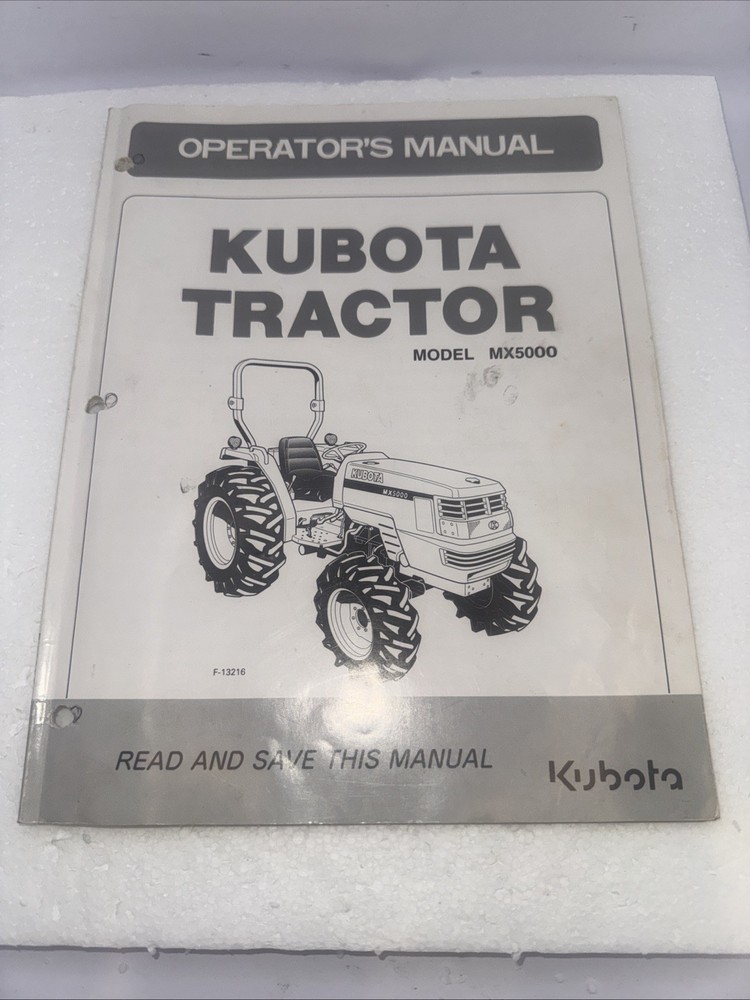 MX5000 Diesel Tractor Operator Maint Instruction Manual Kubota MX5000 2WD & 4WD