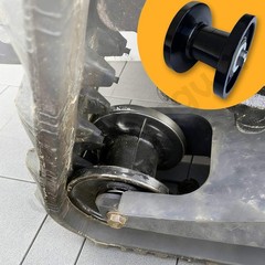 Wheel Radius- 5″ AGT Mini Excavator Center Idler Wheel fit H12 QH12 12 15 Series