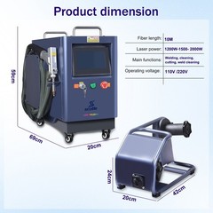 1500W 4in1 Handheld Laser Welding Cleaning Machine Air Cooling Welder