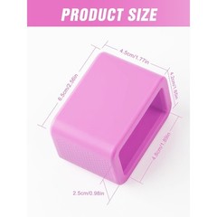 2PCS Pink Silicone Seat Belt Buckle Holder Makes Receptacle Stand Upright