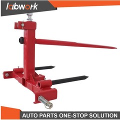 Labwork 49″ 3 Point Hay Bale Spear 3000lbs Capacity and 2 Stabilizers Spear