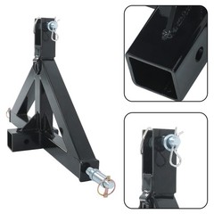 3 Point Trailer Hitch with 2 in Receiver, 3pt Quick Hitch Attachment, Heavy Duty