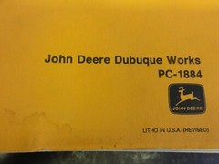 John Deere 750 Crawler Bulldozer Parts Catalog Manual PC-1884 1984