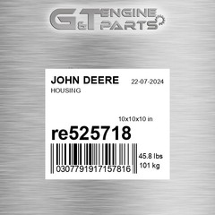 RE525718 HOUSING fits JOHN DEERE (Surplus Open Box)