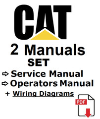 CAT Caterpillar 262D Skid Steer Loader DTB Service Operators Manual PDF USB
