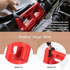 4″ Steer Stop Outboard Hydraulic Steering Lock, 4 inches, Red