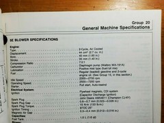 John Deere 5E Blower 113 Clipper 110G 210G 240G 260G Trimmer Cutter Tech Manual