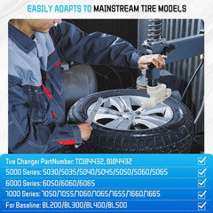 Tire Changer Duck Head 2 Pack Low Profile Nylon Mount Demount Compatible Kit