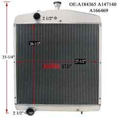 For Case/IH Tractor 4-ROW 70MM Radiator 2390,2394,2590,2594,3294,3394,3594
