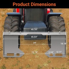 1/4″ 3/8″ 1/2″Skid Steer Mount Plate Adapter Loader Quick Tach Attachment Plate