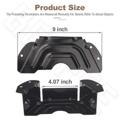 BERPSE 2-Pack 783-06424A-0637 Spindle Pulley Belt Guard Cover BLACK